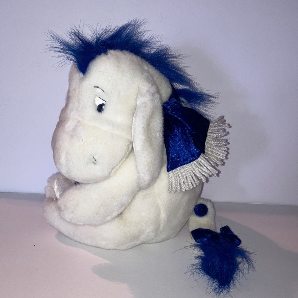 Disney Eeyore‎ 14” Plush Soft White with Blue Accents